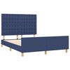 vidaXL Giroletto senza Materasso Blu 140x190 cm in Tessuto