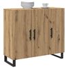 vidaXL Credenza Rovere artigianale 90 x 34 x 80 cm Legno multistrato