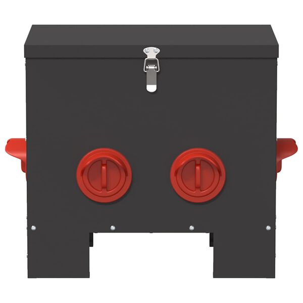 vidaXL Feeder per pollo Nero 40,5 x 25 x 38 cm