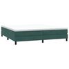 vidaXL Letto a Molle senza Materasso Verde Scuro 200x210 cm Velluto