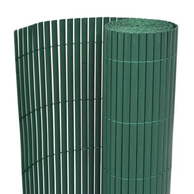 vidaXL Recinzione da Giardino a Doppio Lato in PVC 90x500 cm Verde