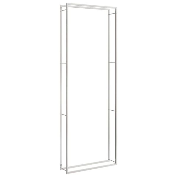 vidaXL Portalegna 110x28x312 cm in Acciaio Inossidabile