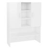 vidaXL Mobile per Lavatrice Bianco Lucido 70,5x25,5x90 cm
