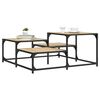 vidaXL Tavolino Salotto Rovere Sonoma 87,5x87,5x40cm Legno Multistrato