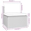 vidaXL Poltrona Centrale Giardino Cuscino Grigio 57x57x56cm Polyrattan