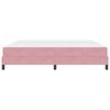 vidaXL Letto a molle con materasso Rosa 200 x 200 cm Tessuto