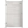 vidaXL Cancello da giardino 100x145 cm in acciaio inox