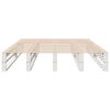 vidaXL Letto senza Materasso Bianco 140x200 cm Legno Massello di Pino
