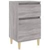 vidaXL Comodino Grigio Sonoma 40x35x70 cm