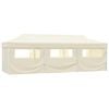 vidaXL Tenda Pieghevole Pop-Up con 8 Pareti Laterali 870x291x315 cm Crema