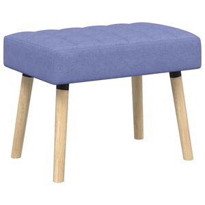 vidaXL Panchina trapuntata a canale Blu jeans 60 x 40 x 45 cm Tessuto