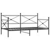 vidaXL Dormeuse senza Materasso Nero 107x203 cm in Acciaio