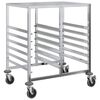 vidaXL Carrello Portateglie con 12 GN Contenitori 75x55x87 cm