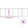 vidaXL Frangivento da Campeggio Blu 490x123 cm Impermeabile