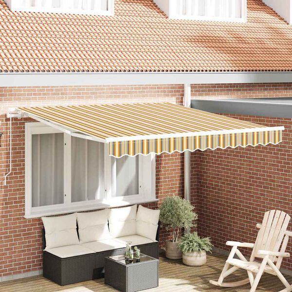 vidaXL Tenda da Sole Multicolore 300 x 250 x 165 cm Poliestere