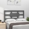 vidaXL Testiera per Letto Grigia 105,5x4x100 cm Legno Massello di Pino