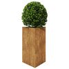 vidaXL Fioriere da Giardino 2 pz Triangolari 50x43x75cm Acciaio Corten
