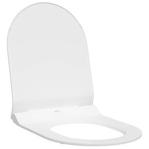 vidaXL Sedile del WC Regolabile Bianco 50 x 36,5 x 5 cm Polipropilene