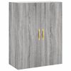 vidaXL Credenza Grigio Sonoma 69,5x34x180 cm in Legno Multistrato