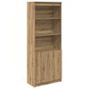 vidaXL Credenza Rovere Artigianale 70x35x180 cm in Legno Multistrato