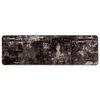 vidaXL Runner Tappeto MARSA Nero 100 x 350 cm Poliestere e PVC