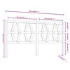 vidaXL Testiera per Letto Nera 206x4x100 cm in Legno Massello di Pino