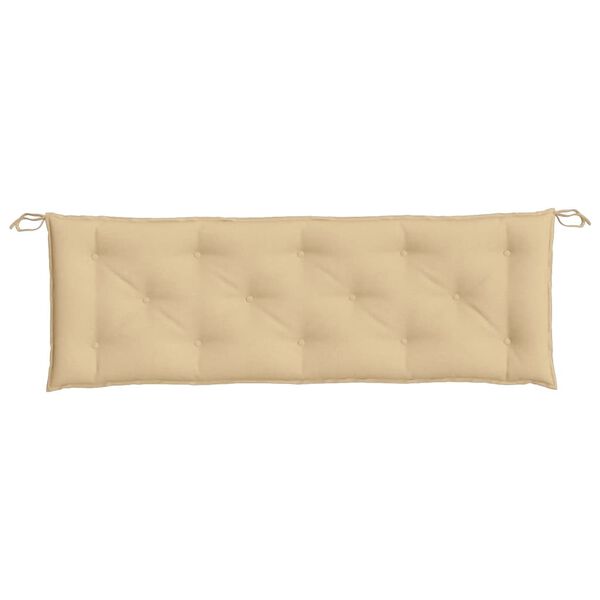 vidaXL Cuscino Panca da Giardino Beige Mélange 150x50x7 cm in Tessuto