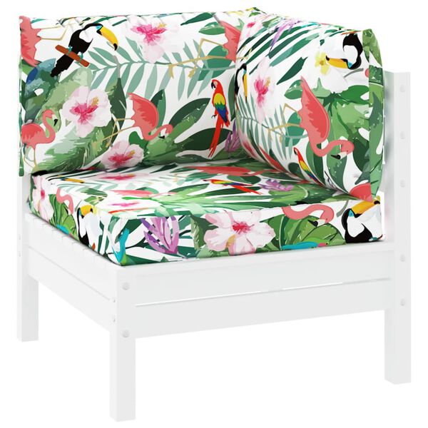 vidaXL Cuscini per Pallet 3 pz Multicolore in Tessuto Oxford