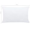 vidaXL Imbottitura per Cuscini 2 pz 60x40 cm Bianco
