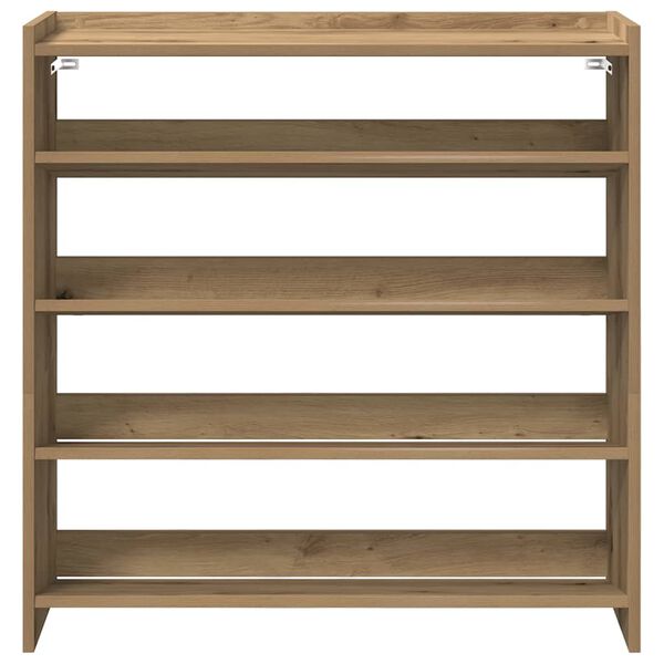 vidaXL Scarpiera Rovere Artigianale 80x25x81 cm in Legno Multistrato