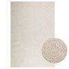 vidaXL Tappeto ZIZUR Crema 160x230 cm Aspetto Iuta Interni ed Esterni