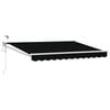 vidaXL Tettuccio Elettrico Retrattile Nero 3 x 2,5 m