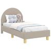 vidaXL Struttura letto per bambini con testata Grigio chiaro