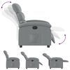 vidaXL Poltrona Elettrica Reclinabile Grigio Chiaro in Tessuto