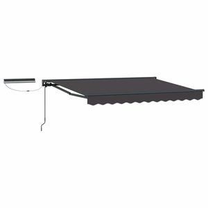 vidaXL Tettuccio Elettrico Retrattile Antracite 2,5 x 2 m