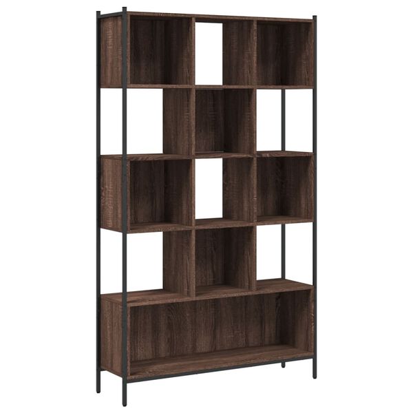 vidaXL Libreria Rovere Marrone 102x28x172 cm in Legno Multistrato