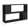 vidaXL Libreria Nera 100x24x63 cm in Truciolato