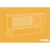 Kerbl Casetta per Roditori Alfred 116x45x62 cm Legno Smaltato