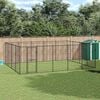 vidaXL Gabbia per Cani da Esterno in Acciaio 24,2 m&sup2;