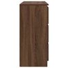 vidaXL Credenza Rovere Marrone 100x35x76 cm in Legno Multistrato