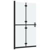 vidaXL Parete per Doccia Walk-in Pieghevole in Vetro ESG 110x190 cm