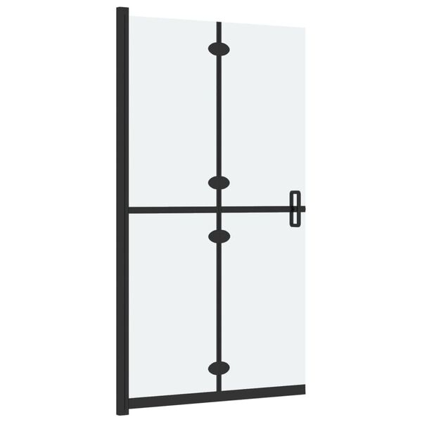 vidaXL Parete per Doccia Walk-in Pieghevole in Vetro ESG 110x190 cm