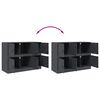 vidaXL Credenza Antracite 99x39x73 cm in Acciaio
