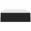 vidaXL Letto con contenitore e materasso Nero 140 x 190 cm Velluto
