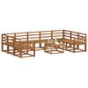 vidaXL Set di divani da esterno 10 pcs Naturale