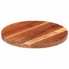 vidaXL Piano Tavolo in Legno Massello di Acacia Rotondo 25-27 mm 40 cm