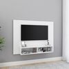 vidaXL Mobile TV a Muro Bianco 120x23,5x90 cm in Legno Multistrato