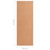 vidaXL Tappeto Lungo in BCF Beige 100x250 cm