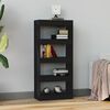 vidaXL Libreria/Divisorio Nero 60x30x135 cm in Legno Multistrato