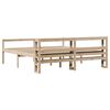 vidaXL Letto per Anziani con Testiera 200x200 cm Legno Massello Pino